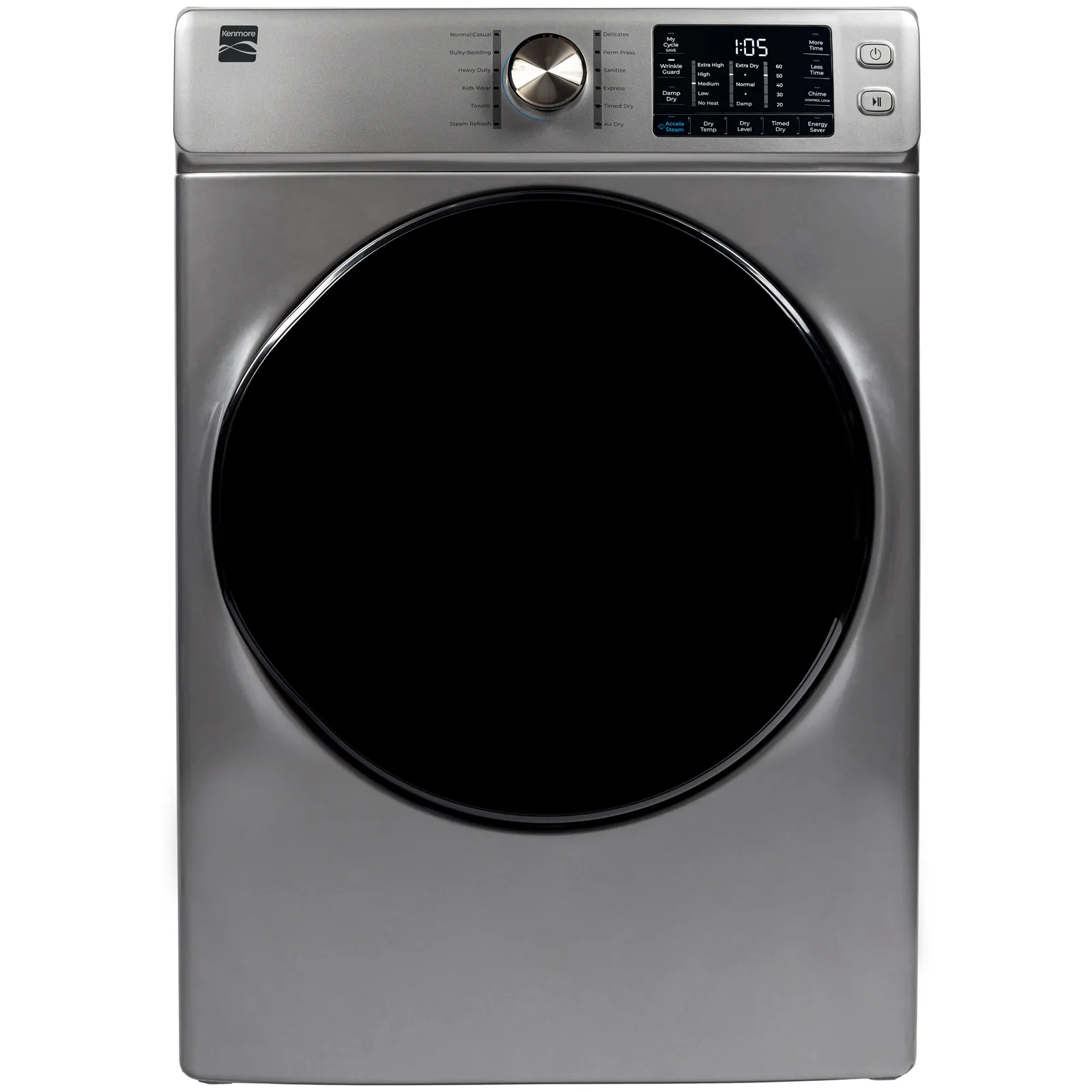 8.0 cu. ft. Electric Front-Load Dryer with Accela Steam Technology (Canada Only)  Metallic Silver