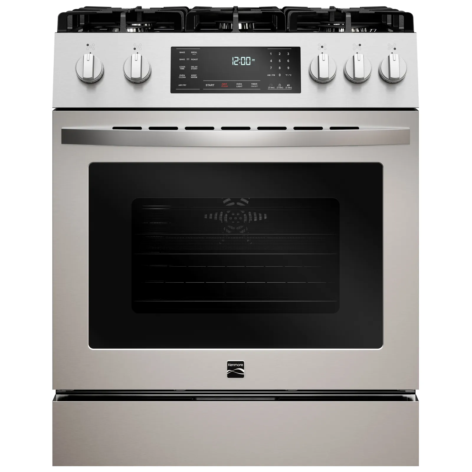 4.8 cu. ft. Front-Control Gas Range with True Convection & Air Fry  Stainless Steel