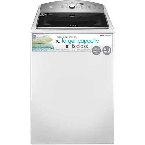 5.3 cu. ft. Top Load Washer w/StainBoost Option - White ENERGY STAR Certified