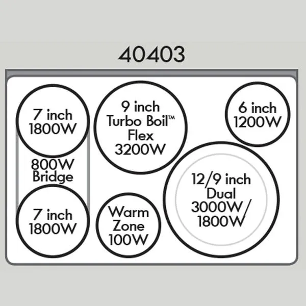 Thumbnail for Kenmore Pro 40403  36" Slide-In Electric Cooktop - Stainless Steel