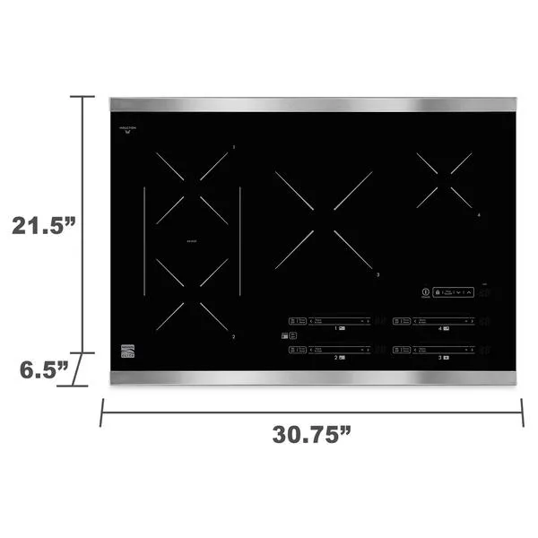Thumbnail for Kenmore Elite 43820  30" Induction Cooktop - Stainless Steel