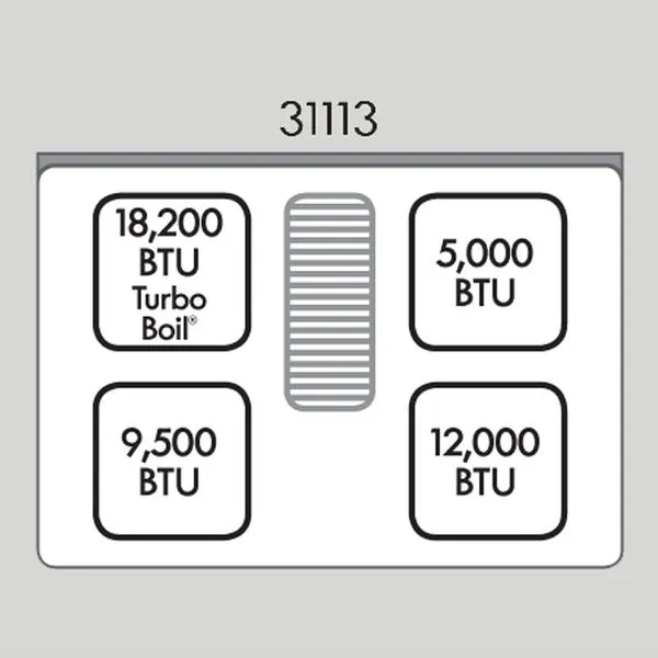 Thumbnail for Kenmore Elite 31113  30" Gas Downdraft Cooktop - Stainless Steel