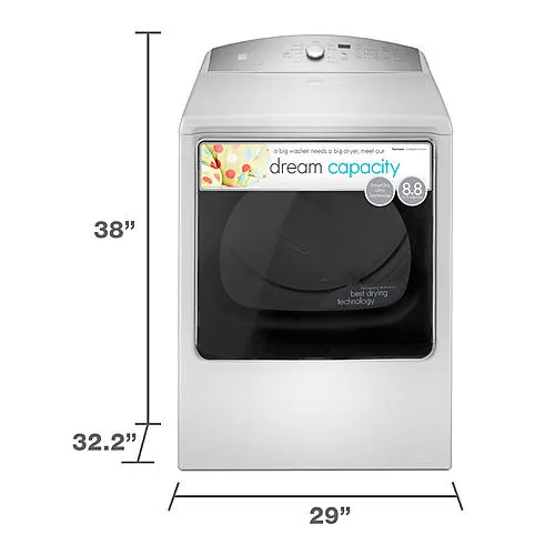 Thumbnail for 8.8 cu. ft. Electric Dryer w/ SmartDry Ultra TechnologyWhite
