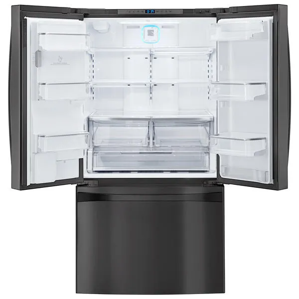 Thumbnail for Kenmore Elite 74027  29.8 cu. ft. French Door Bottom-Freezer Fridge - Black Stainless Steel