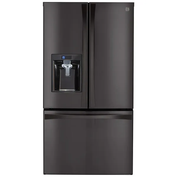 Kenmore Elite 74027  29.8 cu. ft. French Door Bottom-Freezer Fridge - Black Stainless Steel