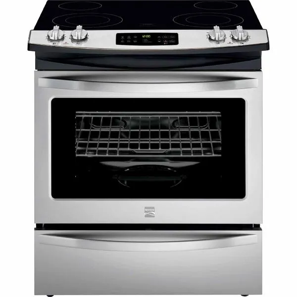 4.6 cu. ft. Slide-In Electric Range w/ Ceramic Smoothtop Cooktop - Stainless Steel