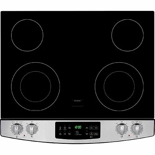 Thumbnail for 4.6 cu. ft. Slide-In Electric Range w/ Ceramic Smoothtop Cooktop - Stainless Steel