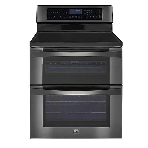 Kenmore Elite 96047 6.7 cu. ft. Electric Double Oven Range w/ True Convection  Black Stainless