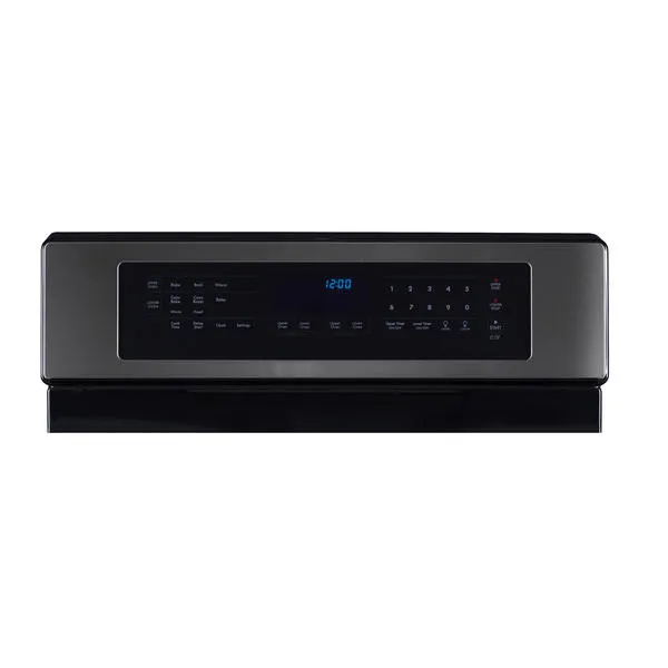 Thumbnail for Kenmore Elite 76037 6.1 cu. ft. Double Oven Gas Range  Black Stainless Steel