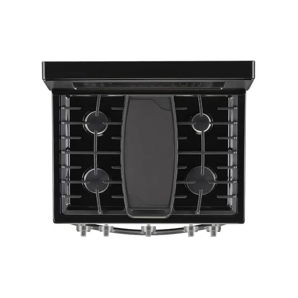 Thumbnail for Kenmore Elite 76037 6.1 cu. ft. Double Oven Gas Range  Black Stainless Steel