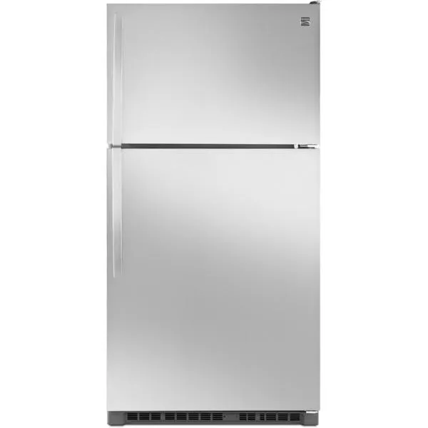 20.5 cu. ft. 33" Top-Freezer Refrigerator w/ Ice Maker - Stainless Steel