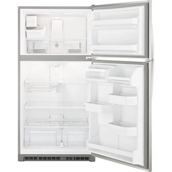 Thumbnail for 20.5 cu. ft. 33" Top-Freezer Refrigerator w/ Ice Maker - Stainless Steel