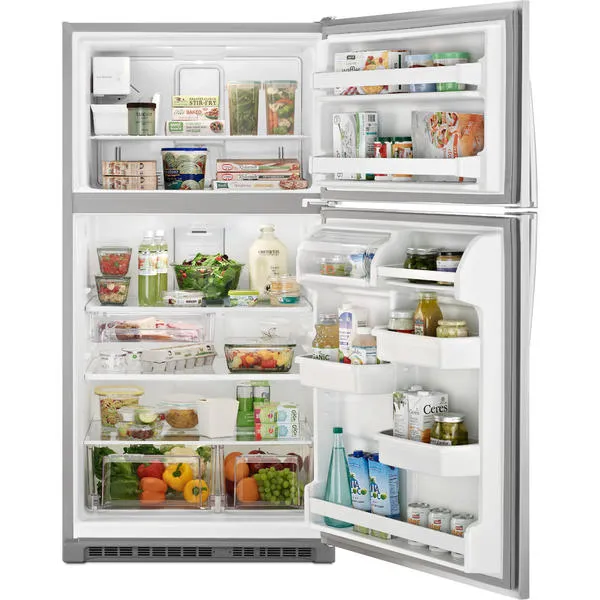 Thumbnail for 20.5 cu. ft. 33" Top-Freezer Refrigerator w/ Ice Maker - Stainless Steel