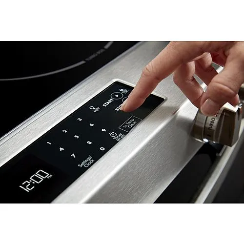 Thumbnail for Kenmore Elite 42783 6.4 cu. ft. 30 in. Dual-Fuel Front-Control Downdraft Range - Stainless Steel