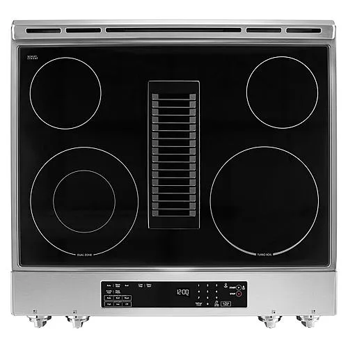 Thumbnail for Kenmore Elite 42793 6.4 Cu. Ft. Front-Control Downdraft Electric Freestanding Range