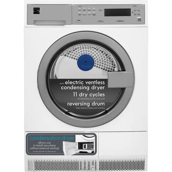 4.0 cu. ft. Front-Load Electric Condensing Dryer - White