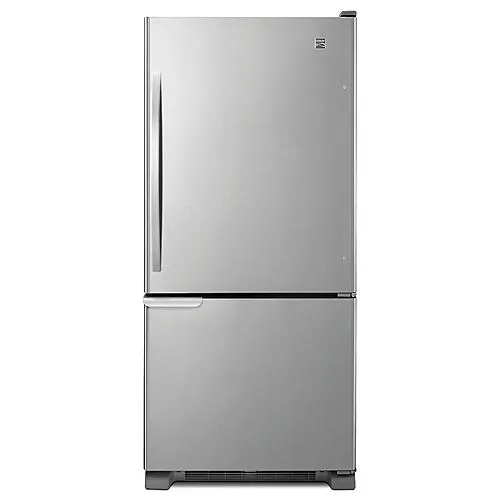 19 cuft Refrigerator with Swing Freezer Door/Humidity Controlled Crispers - Stainless Steel