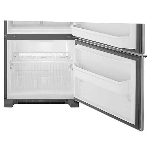 Thumbnail for 19 cuft Refrigerator with Swing Freezer Door/Humidity Controlled Crispers - Stainless Steel