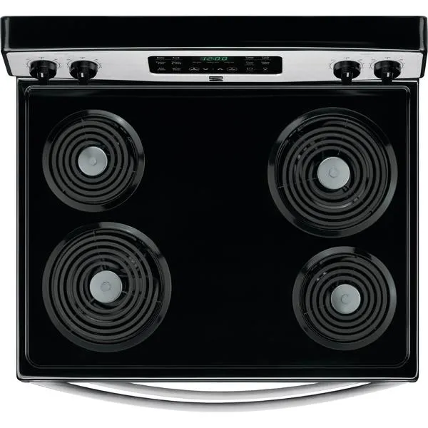 Thumbnail for 5.4 cu. ft. Self-Clean Electric Coil Range with Convection - Stainless Steel
