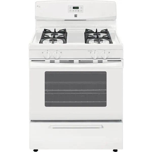 4.2 cu. ft. Gas Range with Broil & Serve Drawer - White