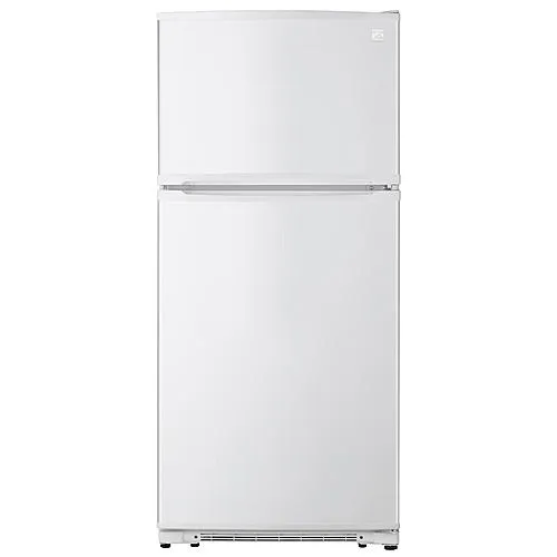 18 cu. ft. Top-Freezer Refrigerator with Glass Shelves  White
