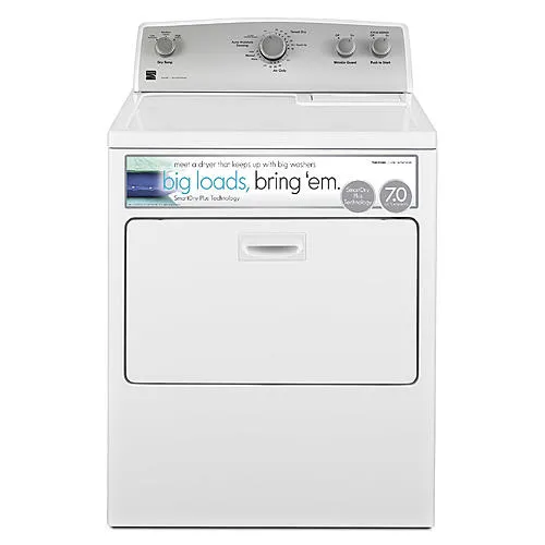 7.0 cu. ft. Electric Dryer w/ SmartDry Plus Technology - White