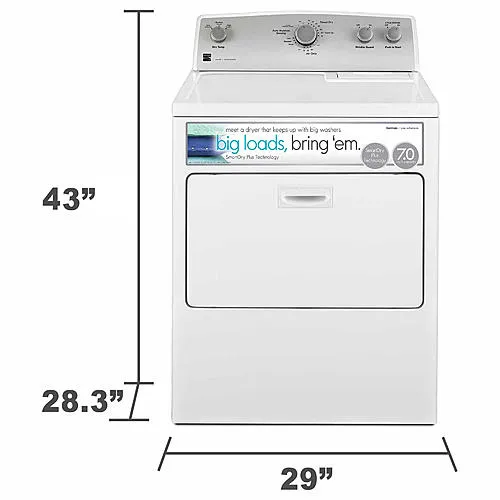 Thumbnail for 7.0 cu. ft. Electric Dryer w/ SmartDry Plus Technology - White