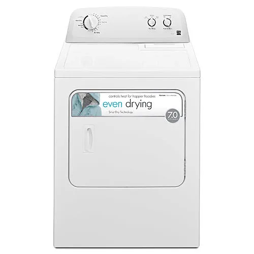 7.0 cu. ft. Electric Dryer w/ Wrinkle Guard - White