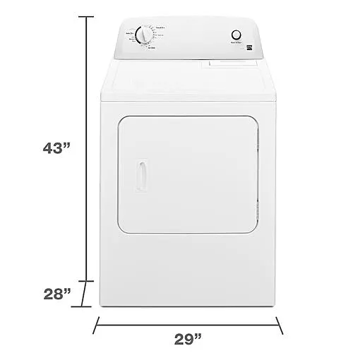 Thumbnail for 6.5 cu. ft. Gas Dryer - White