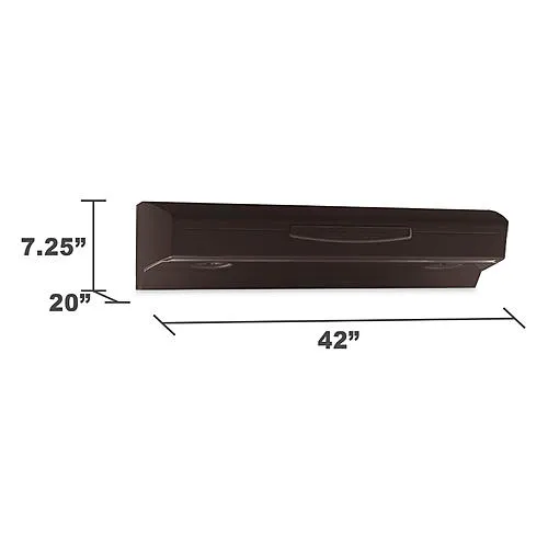 Thumbnail for Kenmore Elite 55229  42" Updraft Range Hood w/ 3-Setting Halogen Lighting - Black