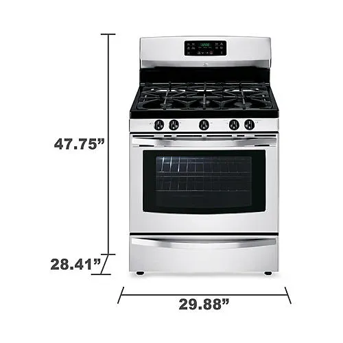 Thumbnail for 5.0 cu. ft. Freestanding Gas Range w/Variable Self-Clean - Stainless Steel