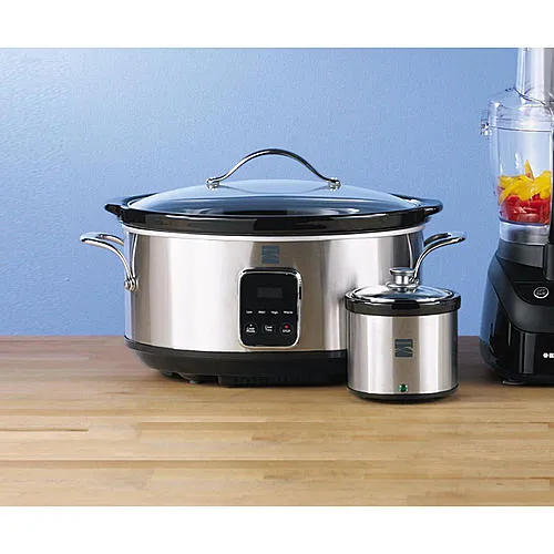 Thumbnail for Kenmore MD-TC700  7-Quart Slow Cooker with Dipper - Stainless Steel
