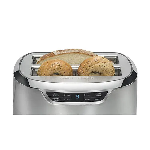 Thumbnail for Kenmore Elite 139399  4-Slice Auto-Lift Long Slot Toaster - Stainless Steel