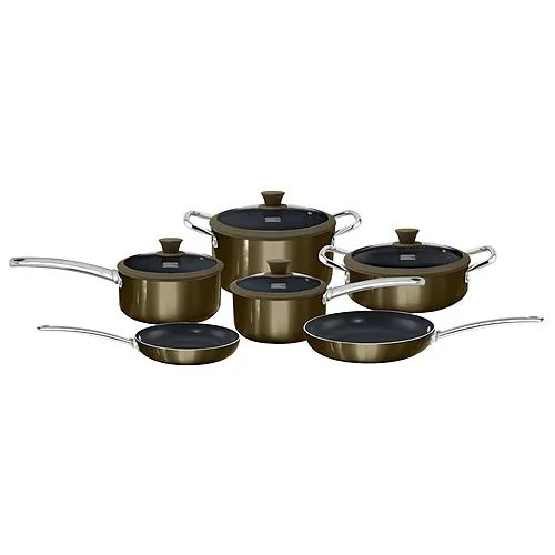 Kenmore 10 pc. Ceramic Cookware Set - Gunmetal