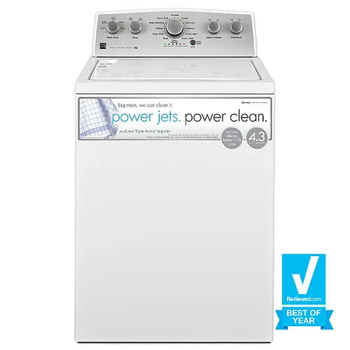4.3 cu. ft. Top Load Washer w/Triple Action Impeller - White