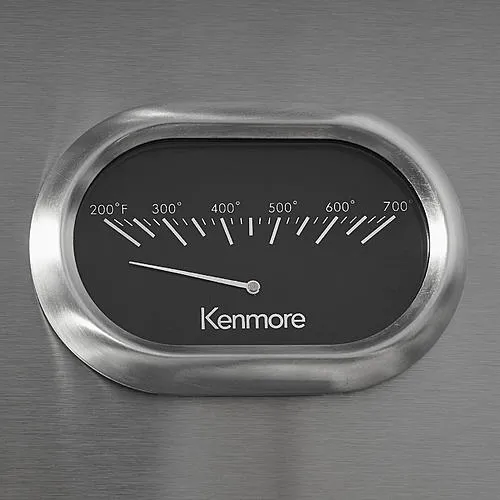 Thumbnail for Kenmore 6-Burner LP Gas Grill with Side Burner - Black/Stainless Steel