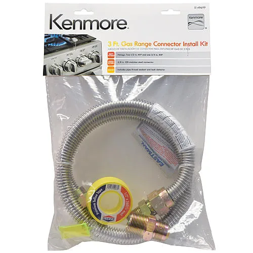 3' Gas Range Installation Kit for Massachusetts