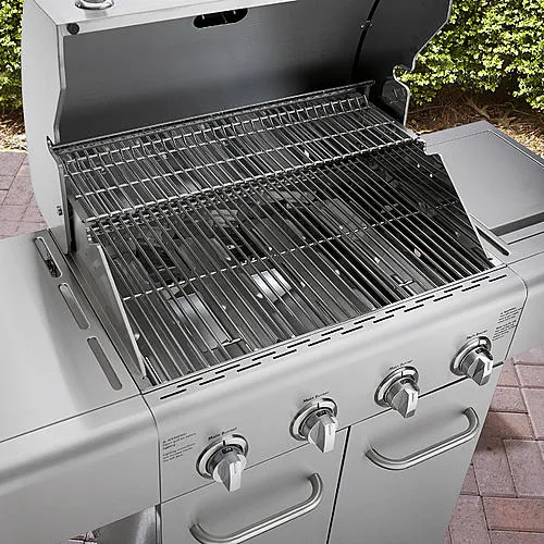 Thumbnail for Kenmore 4-Burner LP Stainless Steel Gas Grill
