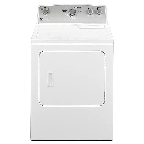 5.9 cu. ft. Electric Dryer w/ Flat Back Long Vent - White