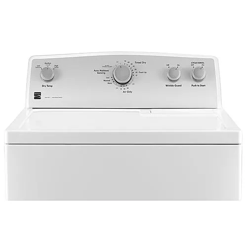 Thumbnail for 5.9 cu. ft. Electric Dryer w/ Flat Back Long Vent - White