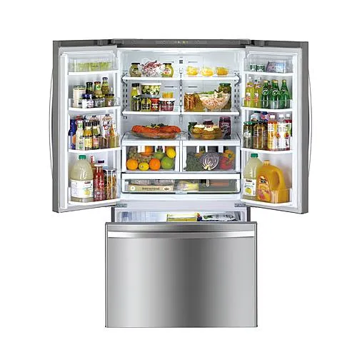 Thumbnail for 26.1 cu. ft. French Door Refrigerator with Ice Maker - Fingerprint Resistant Stainless Steel