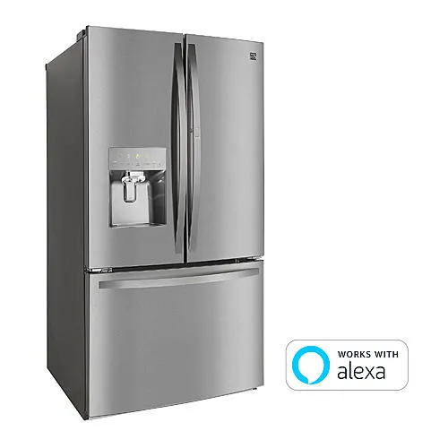 Thumbnail for 27.7 cu. ft. Smart French Door Fingerprint Resistant Refrigerator - Stainless Steel