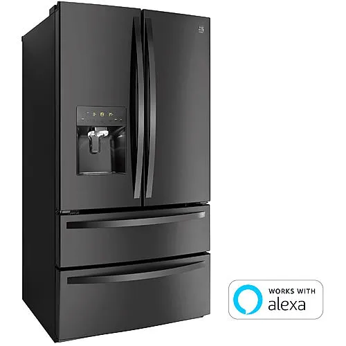 Thumbnail for 27.8 cu. ft. Smart 4-Door Refrigerator - Black Stainless Steel