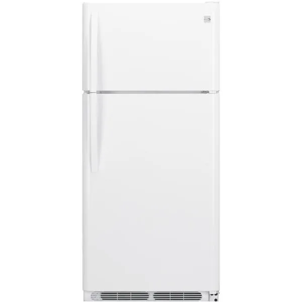 18 cu ft Top-Freezer Refrigerator ENERGY STAR with Glass Shelves - White