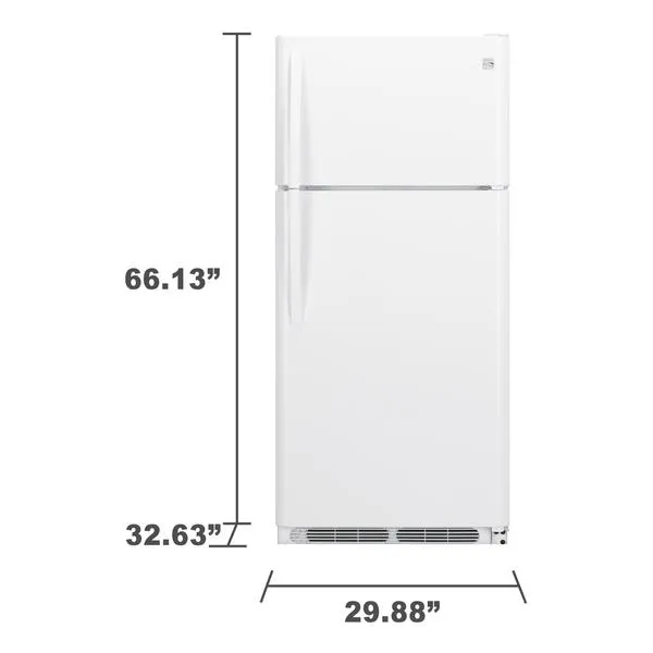 Thumbnail for 18 cu ft Top-Freezer Refrigerator ENERGY STAR with Glass Shelves - White