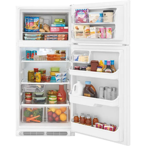 Thumbnail for 18 cu ft Top-Freezer Refrigerator ENERGY STAR with Glass Shelves - White